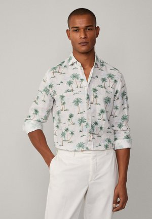 HACKETT LONDON SHIRT PALM TREES PRINT - Chemise - optic white