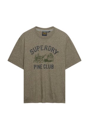 Superdry & Co, SUPERDRY WILD FRONTIER T-SHIRT.. - T-shirt con stampa - olive green marl