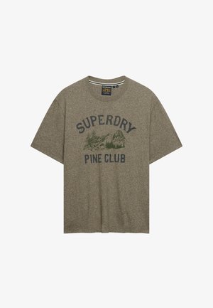 Superdry & Co, SUPERDRY WILD FRONTIER T-SHIRT.. - T-shirt con stampa - olive green marl