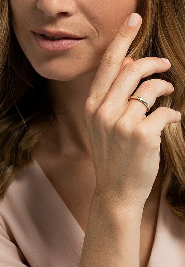 CHRIST DAMEN-DAMENRING 1 DIAMANT - Ring - gelbgoldfarben