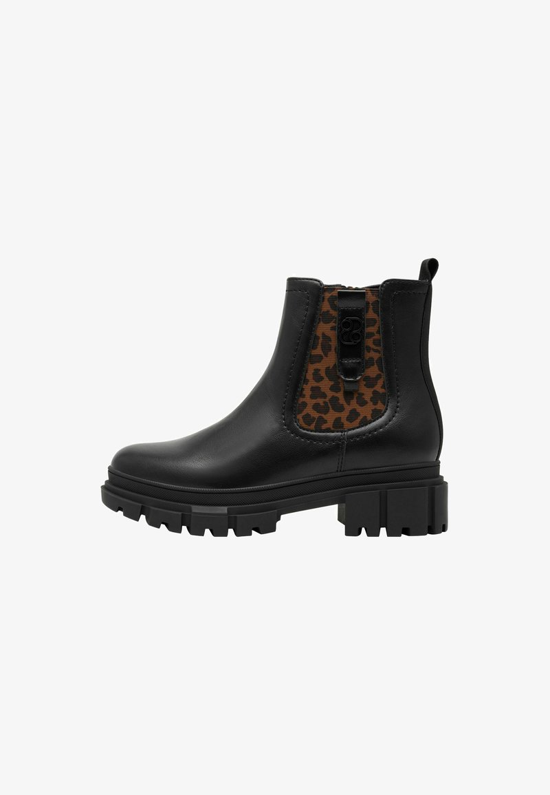 s.Oliver Stivaletti con plateau - black leopard