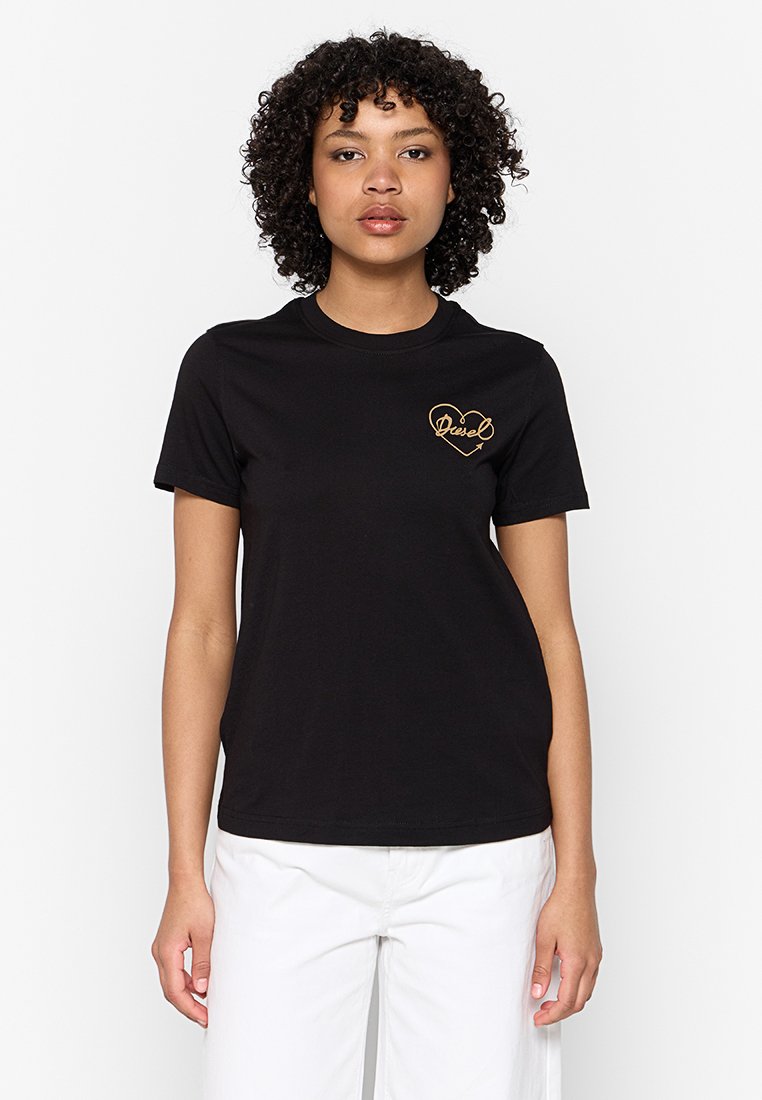 Diesel T-shirt print zwart Diesel T-shirt print zwart