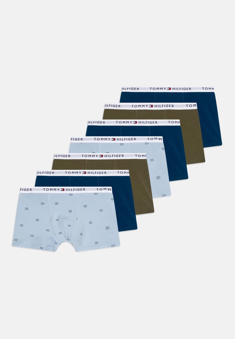 Tommy Hilfiger TRUNK 7 PACK - Kelnaitės - deep indigo/breezy blue flag/olive