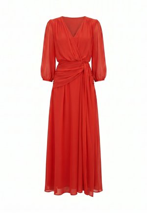 Forever New, HEATHER LONG SLEEVE TIE DRESS - Μάξι φόρεμα - red
