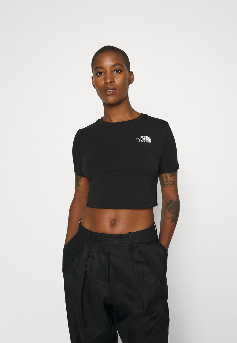 The North Face - CROP TEE - T-shirt med print - black, Förstora