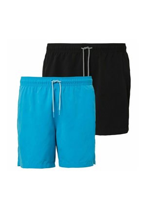 2ER PACK - Badeshorts - türkis   schwarz