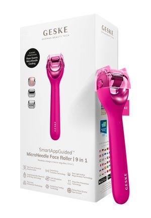 GESKE MICRONEEDLE FACE ROLLER | 9 IN 1 | SMARTAPPGUIDED - Gesichtspflege Zubehör - magenta