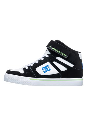PURE - Korkeavartiset tennarit - black   white   green