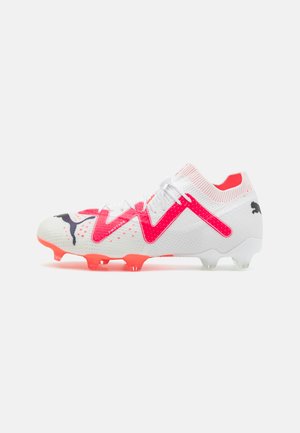 FUTURE ULTIMATE FG/AG - Moulded stud football boots - white/fire orchid