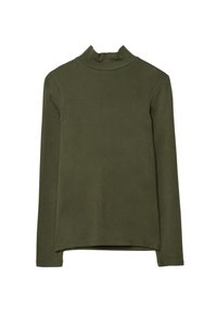 BASIC HIGH NECK - Majica z dolgimi rokavi - green