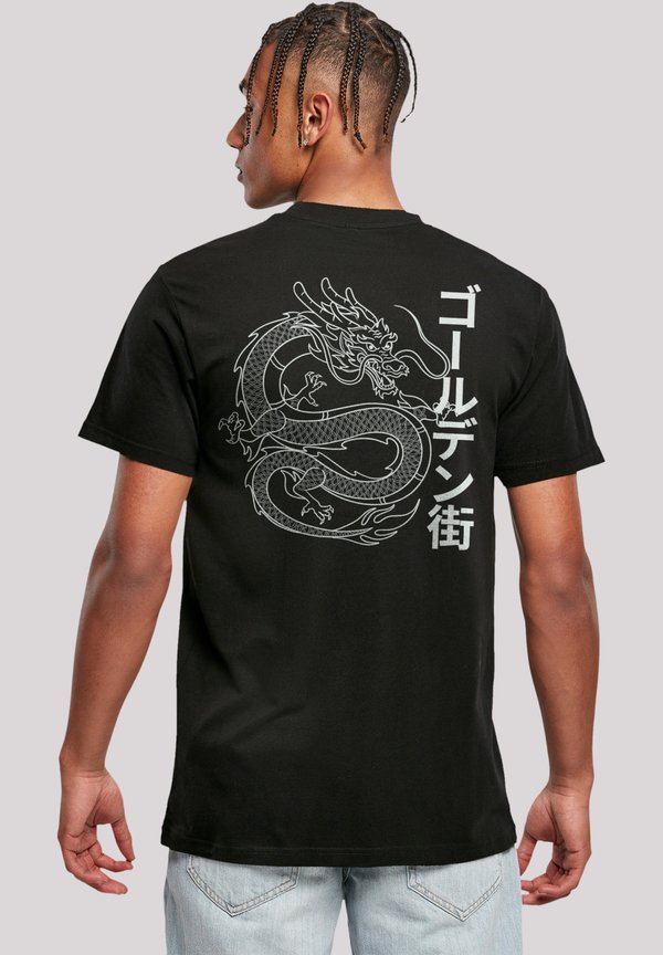 DRACHE GOLDEN GAI - T-Shirt print - schwarz