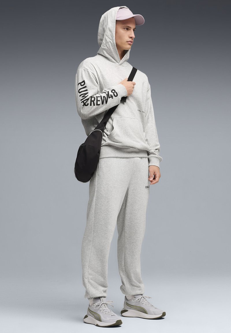 Puma GRAPHICS - Mikina s kapucí - light gray heather