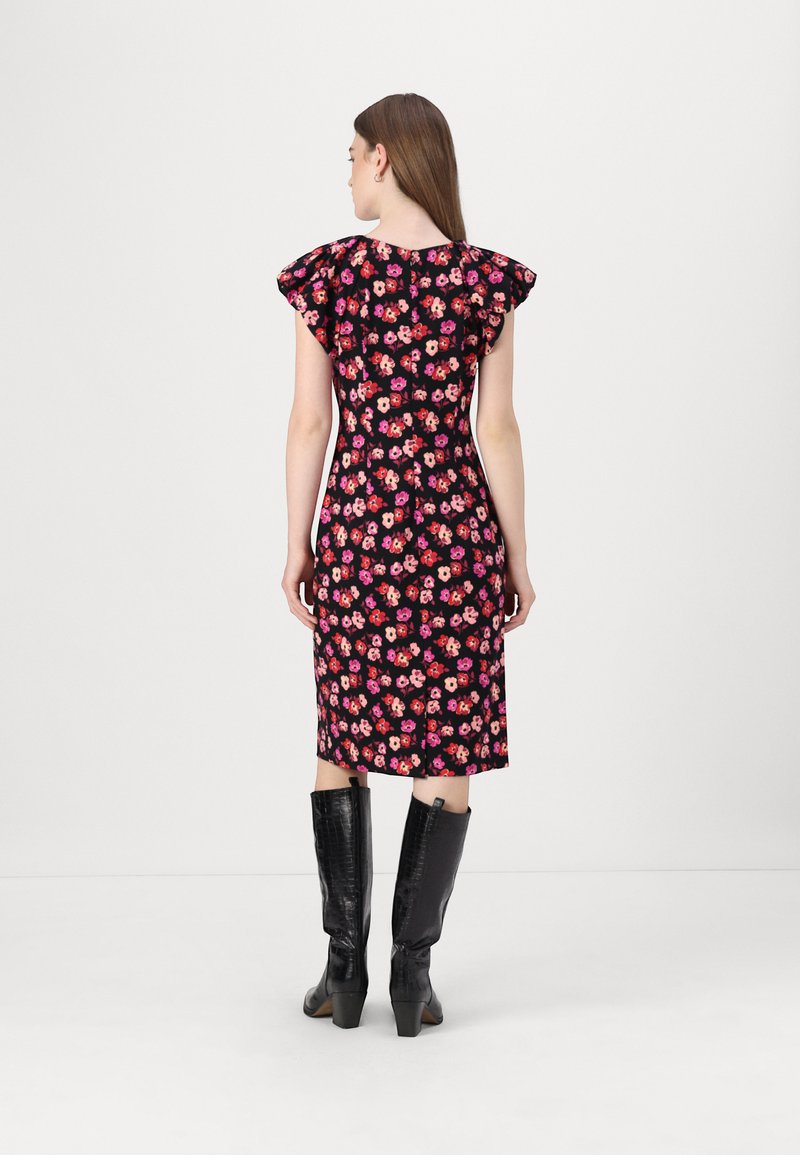 kate spade new york FALL POPPIES RUCHED PONTE DRESS - Cocktail dress / Party dress - black - Zalando.ie kate spade new york FALL POPPIES RUCHED PONTE DRESS - Cocktail dress / Party dress - black - Zalando.ie