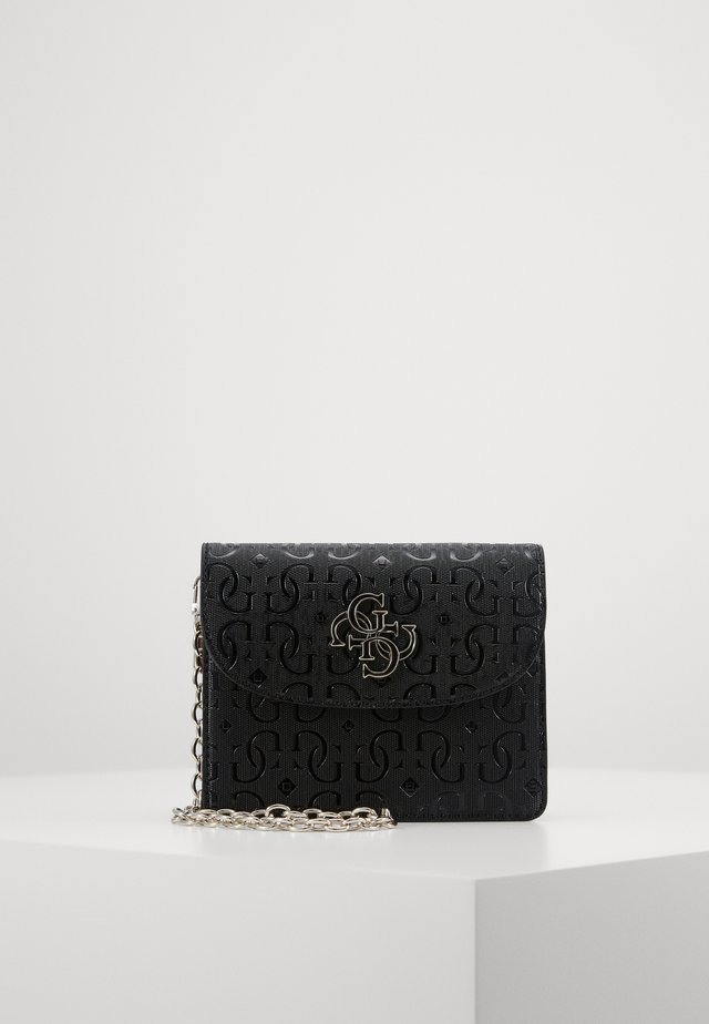 CHIC SHINE MINI CROSSBODY FLAP - Axelremsväska - black