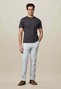 Hackett London Osnovna majica kratkih rukava - dark grey marl