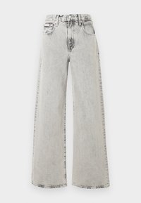 Džinsi ar platām starām - grey sterling