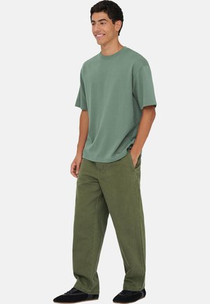 Only & Sons, ONLY & SONS 3 PACK - T-shirts basic - castor gray