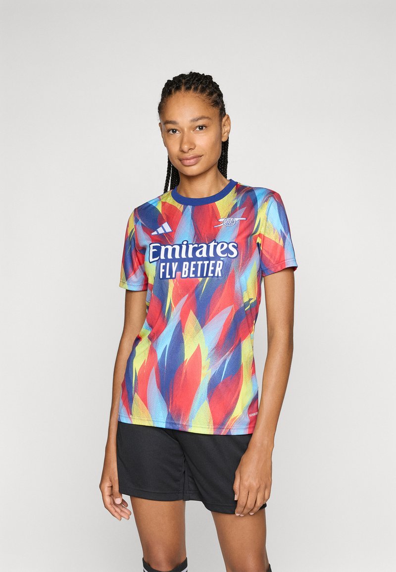 adidas Performance ARSENAL FC PREMATCH JERSEY WOMEN - Klupska odjeća - victory blue/pure ruby/bright yellow/bright cyan