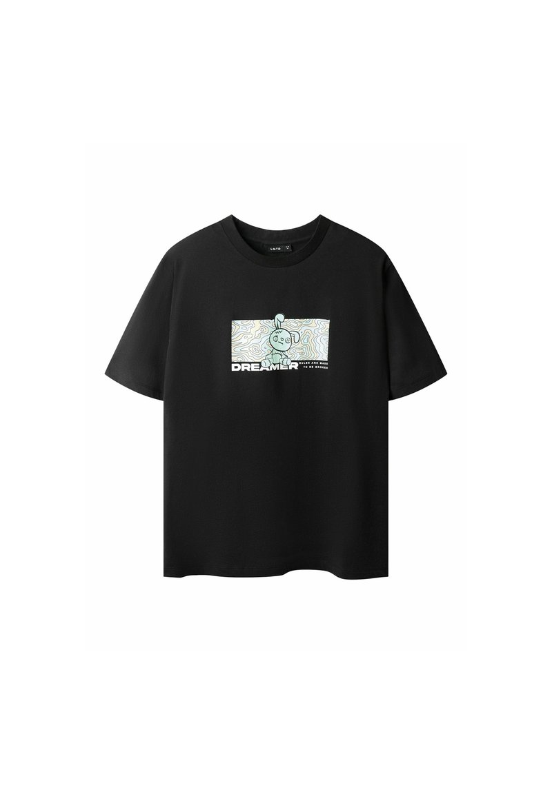 LMTD T-shirt print zwart LMTD T-shirt print zwart
