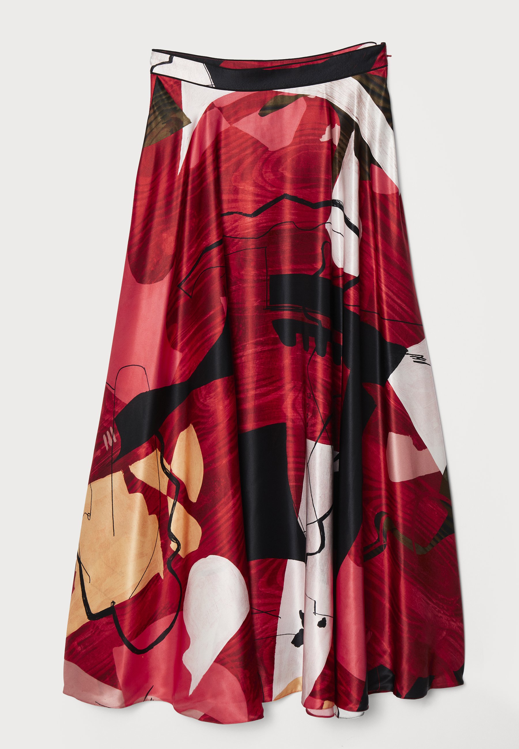 【Roksanda】 Ameeraプリントサテン maxiスカート ROKSANDA Ameera printed satin midi skirt | NET-A-PORTER