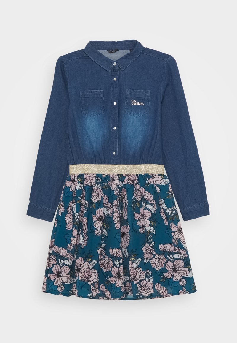 Guess Abito a camicia - blue/silver