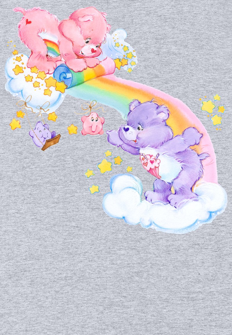 T-shirt Donna Care Bears – Cheer Bear E Share Bear Con Arcobaleno