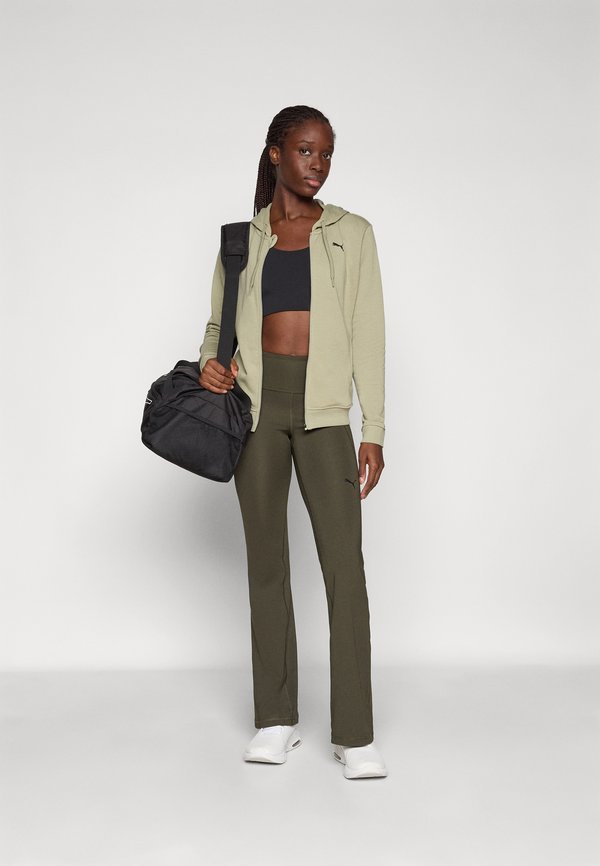 ESSENTIAL - Zip-up sweatshirt - lux army3