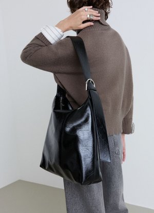 Calliope, BORSA TINTA UNITA - Shopping Bag - ultrablack