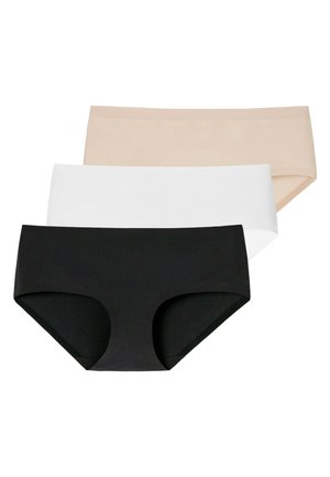 3 PACK  - Shorty - schwarz / weiß / sand