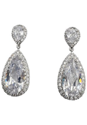 HEBE JEWELS PARTY HOCHZEIT - Ohrringe - weiss/silber