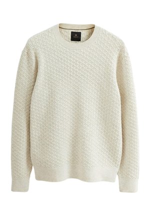Striktrøje - beige