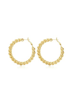 LARGE TESS CHAIN HOOP - Boucles d'oreilles - gold-coloured