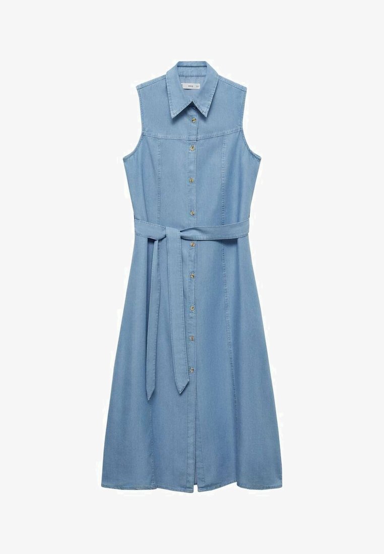 mango denim midi dress NWT! MANGO MNG Women's Denim Lime Shirt Midi Jean Dress Size 4