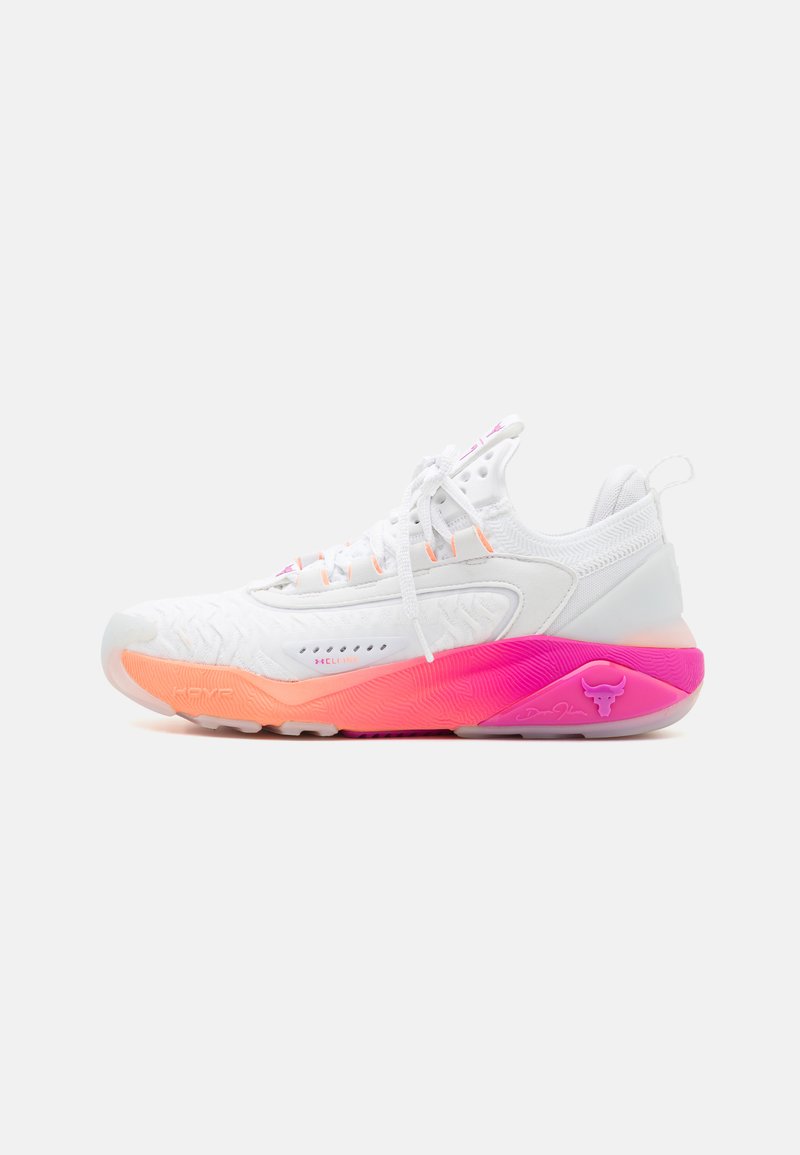 Under Armour PROJECT ROCK 7 - Treniņkurpes - white/vivid magenta