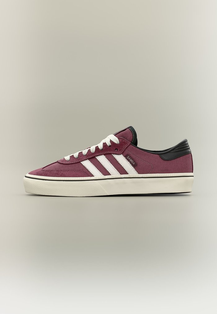 adidas SAMBA ST UNISEX - Trainers - maroon/cloud white/core black