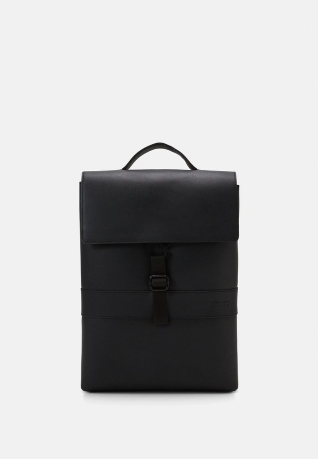 UNISEX LEATHER - Rugzak - black