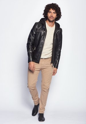 Maze Kunstlederjacke - black