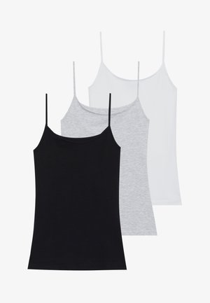 3 PACK - Viršus - black/grey/white