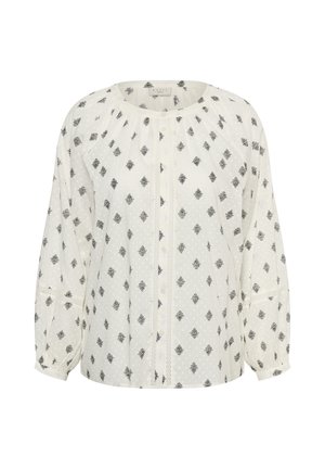 Kaffe Curve, KCWILY SHIRT - Blouse - chalk black vintage baroque