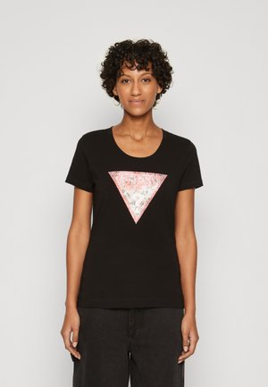 TRIANGLE - T-shirt print - jet black