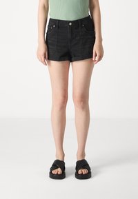American Eagle EASY SHORTIE - Džinsa auduma šorti - black