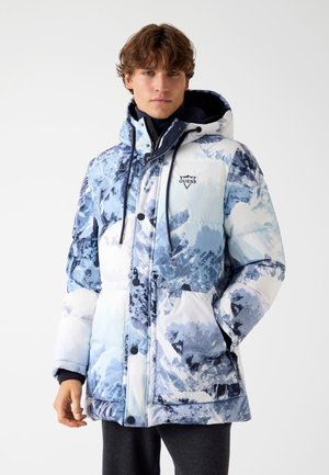 Parka - mehrfarbig, grundton blau