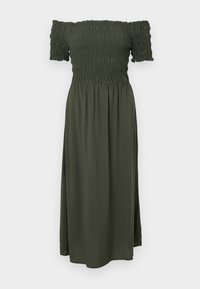OFF SHOULDER MIDI SMOCK - Freizeitkleid - deep depths