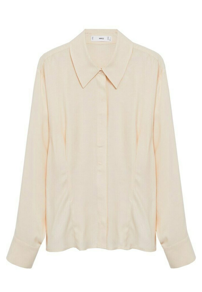 Mango Overhemdblouse crème Mango Overhemdblouse crème