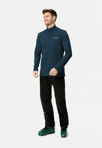 Vaude LIVIGNO HALFZIP - Maglietta a manica lunga - dark sea