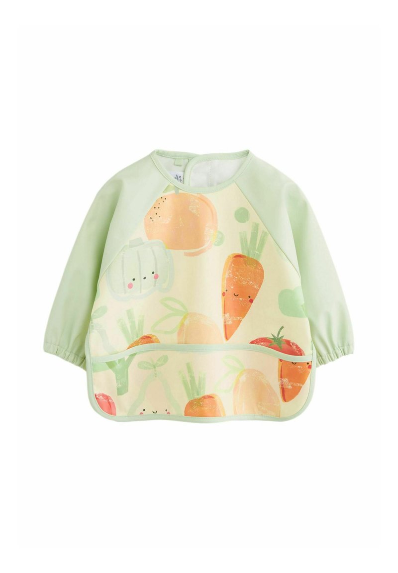 Next WEANING AND FEEDING SLEEVED - Hagesmæk - sage green vegetables