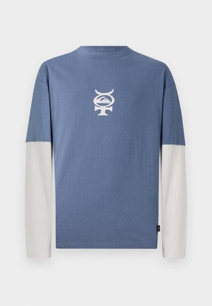 MERCURY LAYER TEE UNISEX - Tops ar garām piedurknēm - vintage indigo