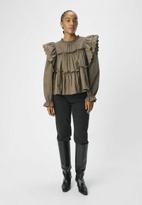 Object MIT LANGEN ÄRMELN OBJHOPE - Bluse - morel