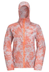 Jack Wolfskin PRELIGHT WIND  - Lauko striukė - grid camo digital orange