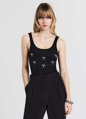 Calliope FIOCCHI STRASS - Débardeur - ultrablack